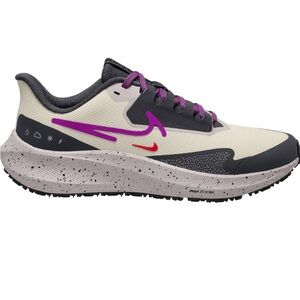 Women’s Nike Pegasus 39 Sheilds Bone Purple Cobblestone 8.5 Running Shoe
